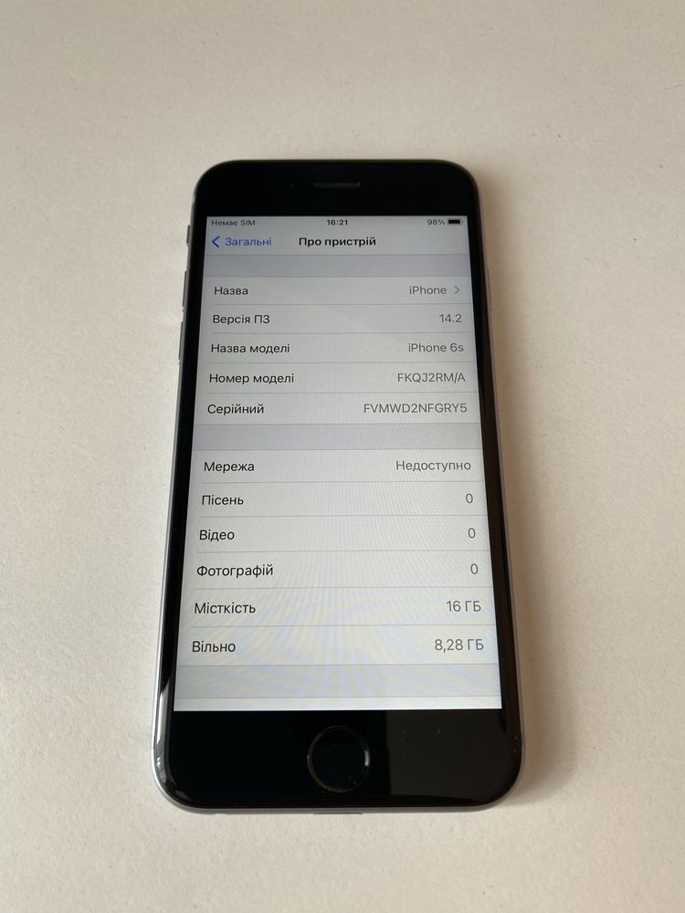 iPhone 6s 16gb (Space Gray)