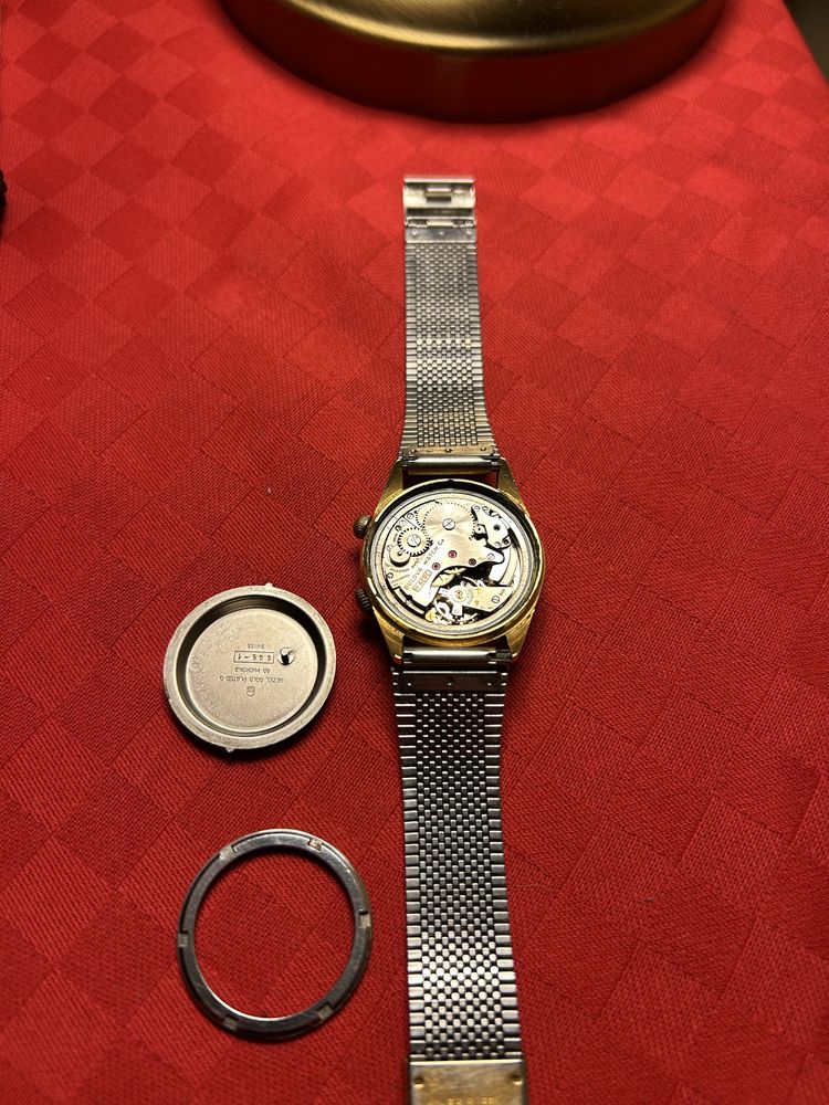 Bulova Wirst Alarm z USA 60’s zegarek z budzikiem retro mechanizm igła