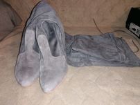 Zamszowe botki Stuart Weitzman szare nowe r. 36