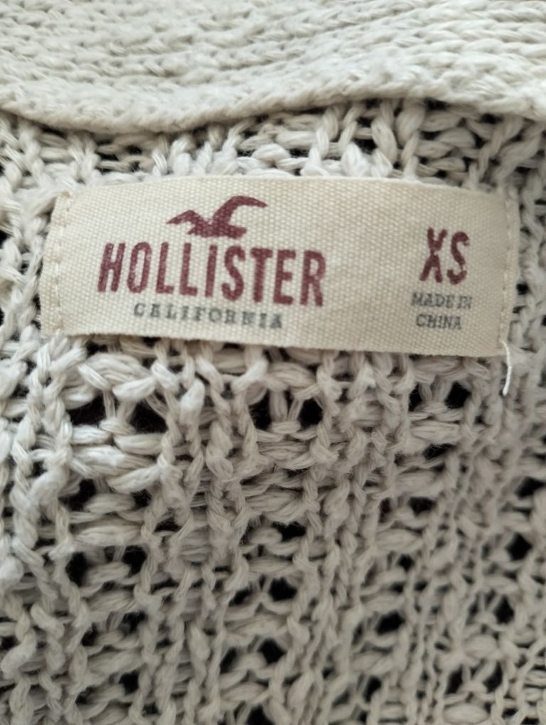 Szaro beżowy sweter; HOLLISTER; rozmiar XS