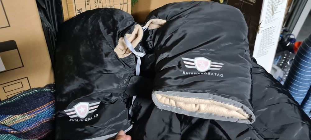 Kit luvas para guidão com proteção de banco de mota