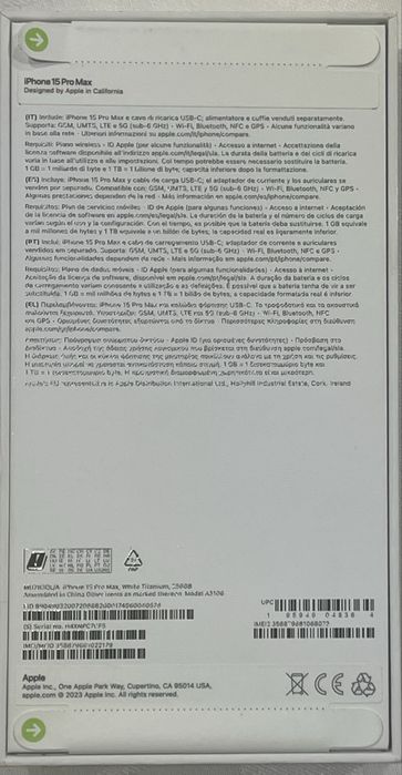 IPhone 15 ProMax -256 GB lacrado