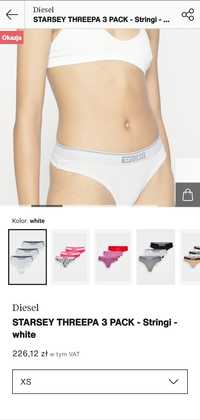 Stringi Diesel- 3 PACK Women's Thong Size XS