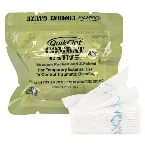 Бинт гемостатический combat gauze , celox ,chirogauze