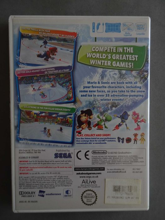 Jogo WII - Mario & Sonic at the Olympic Winter Games