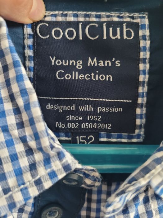 Koszula chłopięca z krótkim rękawem, ze Smyka, rozm. 152