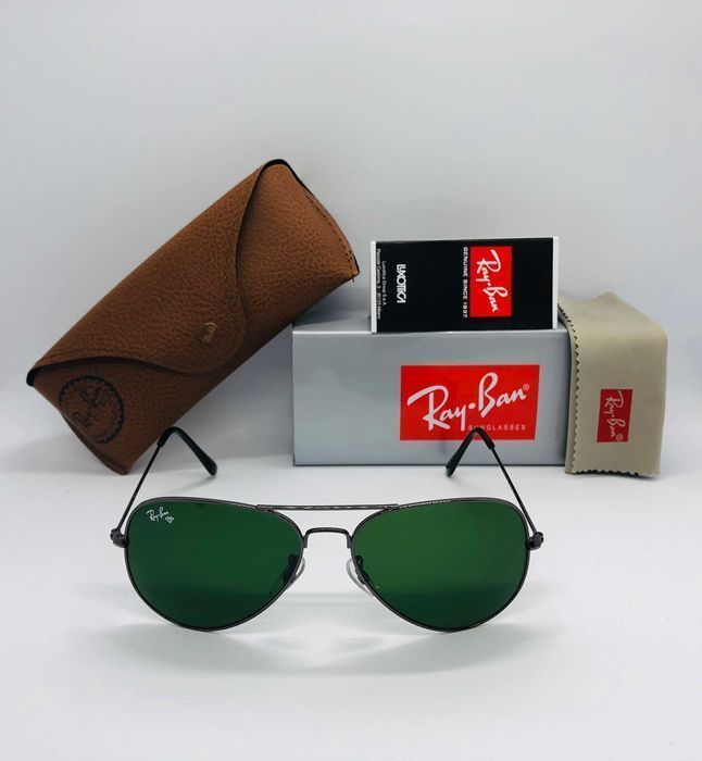 Солнцезащитные очки Ray Ban Aviator Large Metal 3025 sGreen 58м стекло