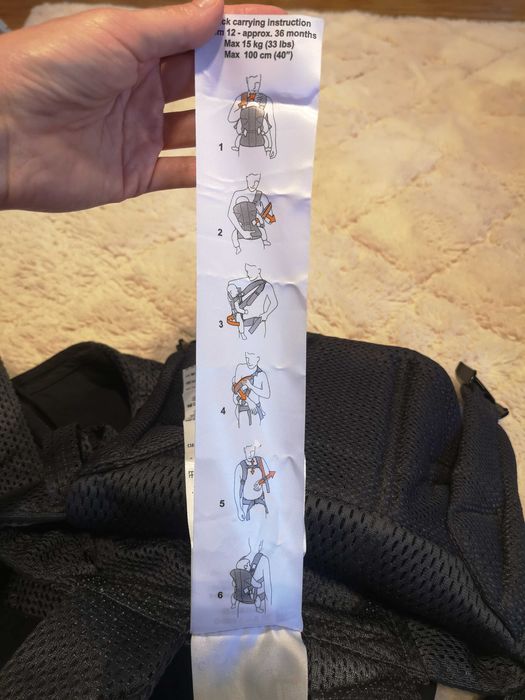 Nosidełko BabyBjörn One Air antracyt