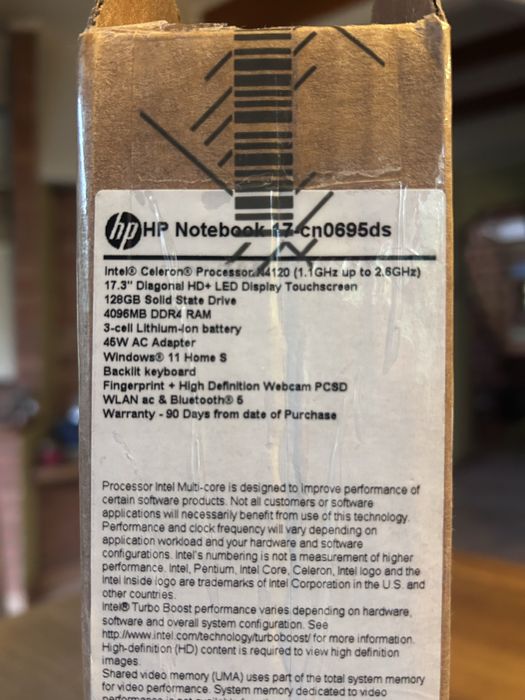 HP Notebook 17,3” stan idealny