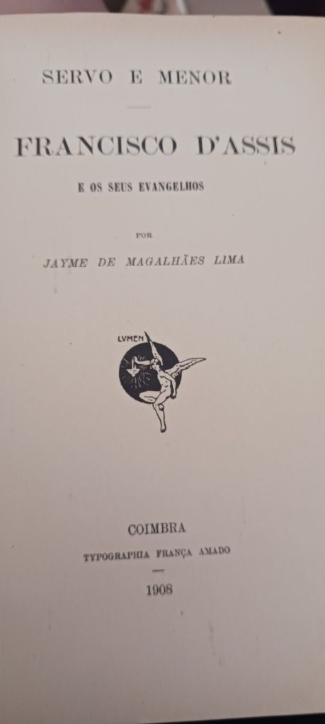 Livro S. Francisco de Assis de Jaime de Magalhães Lima