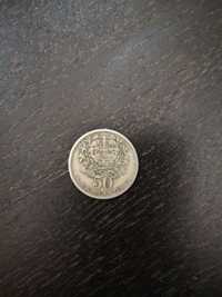 moeda de 50 centavos 1957