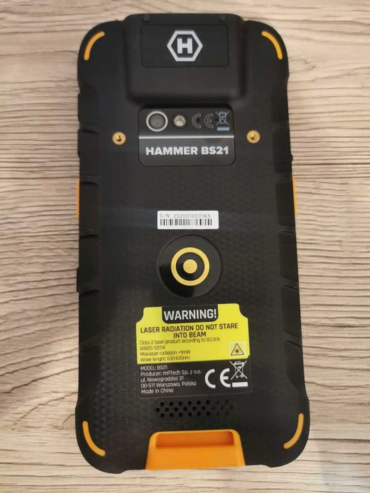 Telefon smartfon HAMMER PROFESSIONAL z czytnikiem kodów szkło ochronne