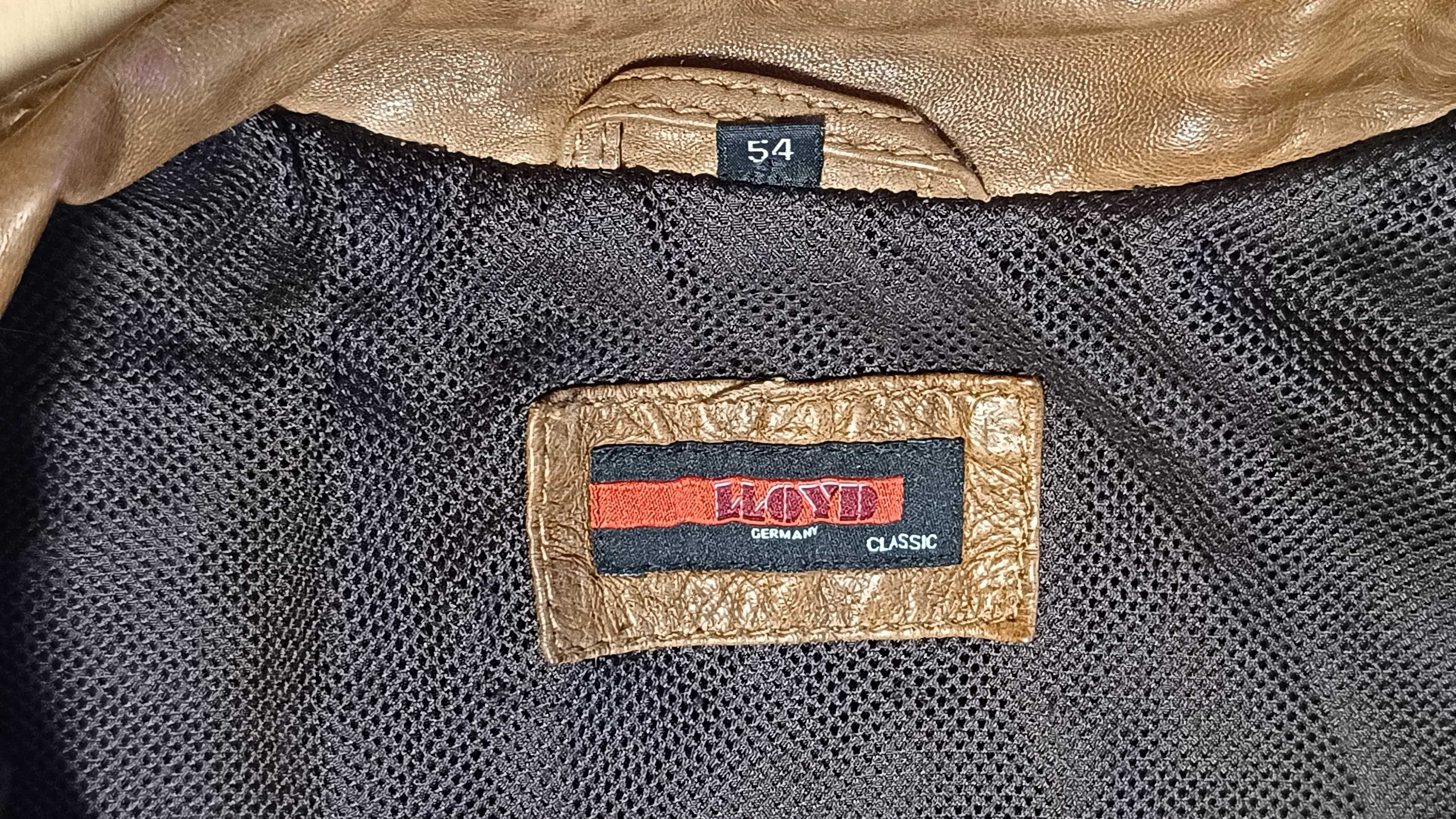 Męska kurtka skórzana LLOYD r.XL stan bardzo dobry