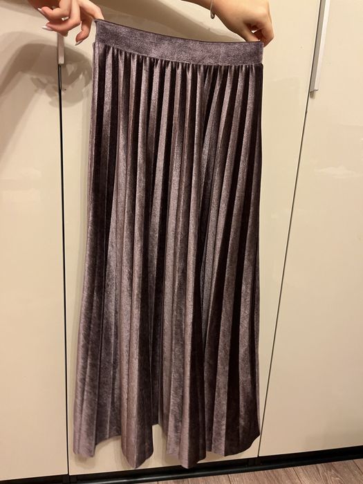 Spódnica plisowana ciemny róż xxs