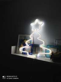 Choinka neonowa led /dekoracja świąteczna/ozdoba