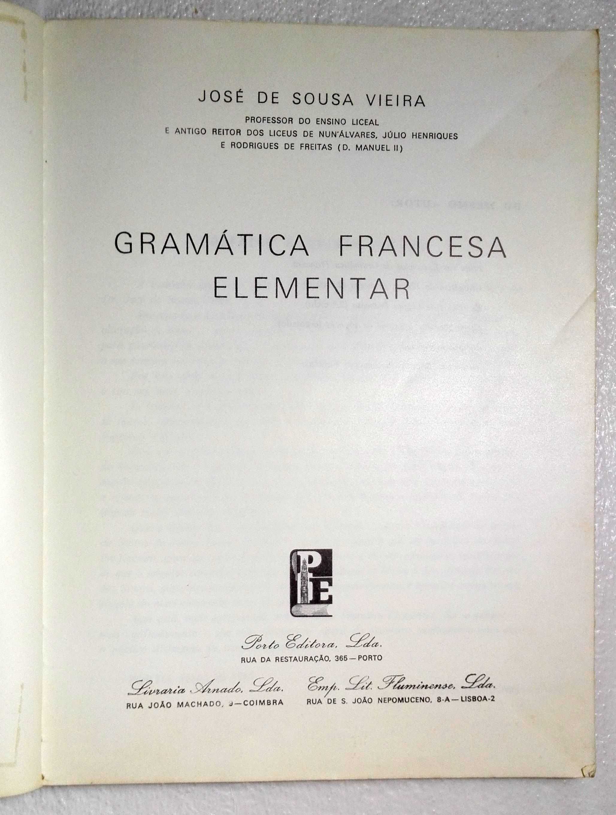 Livro Gramatica Francesa Elementar