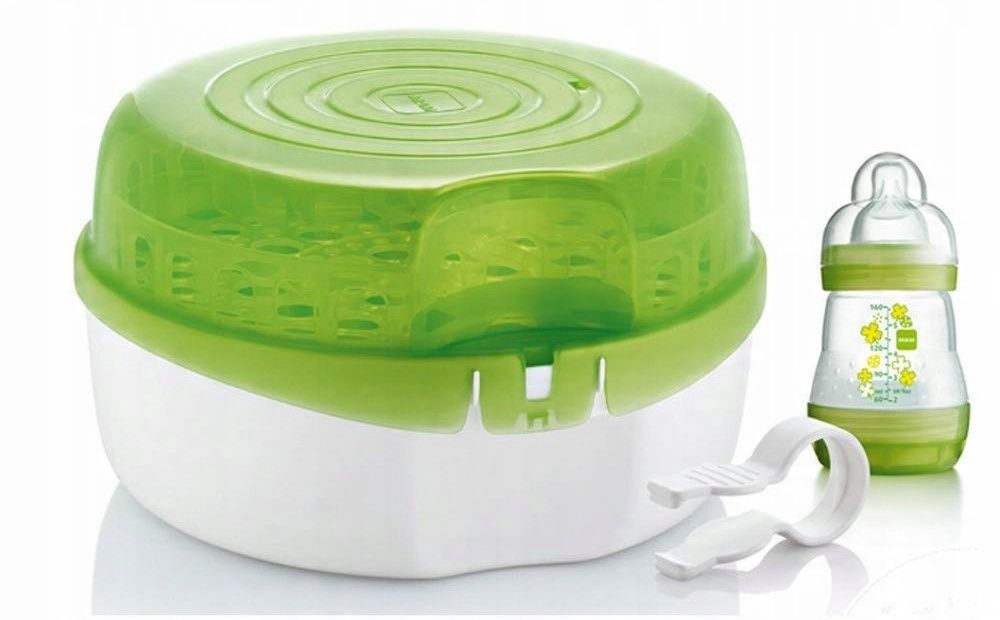 Sterylizator Mikrofalowy Mam+ Szczypce +Butelka 160Ml