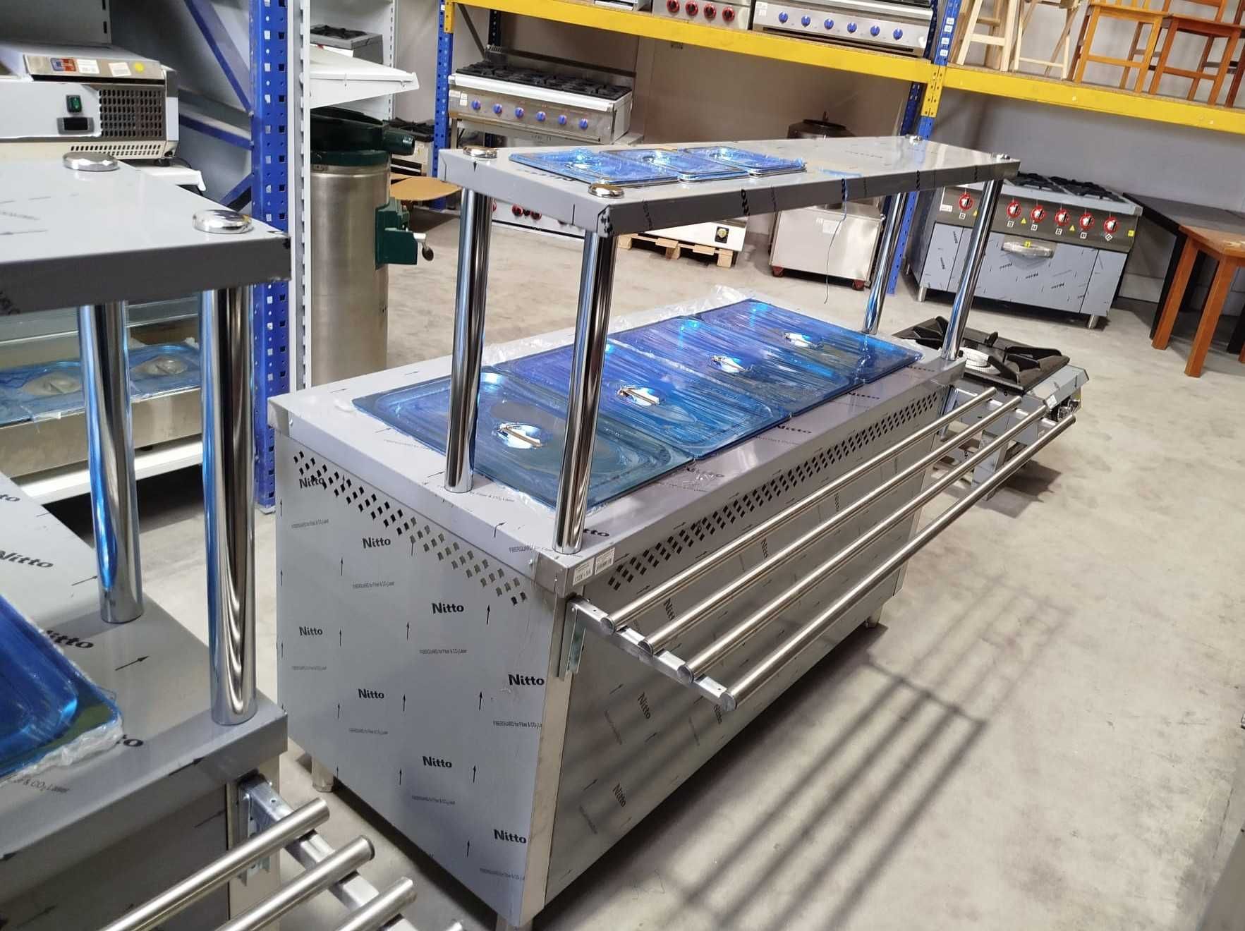 Banho-Maria 4 Cuvetes em Inox + Self-Service - NOVA