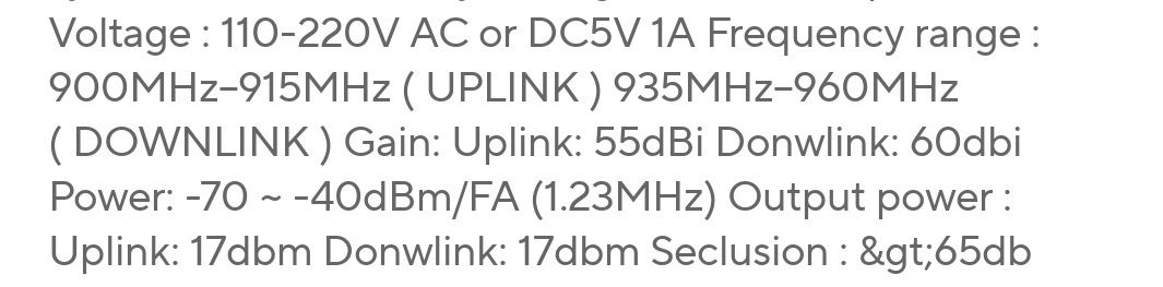 Підсилювач мобільного зв'язку GSM 2G 4G репітер, 900МГц