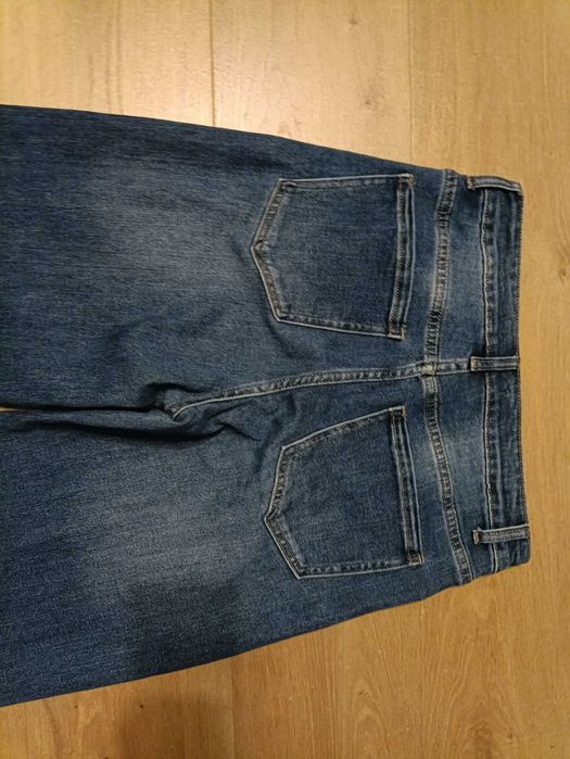 Dżinsy damskie szerokie wide leg wysoki stan r. L