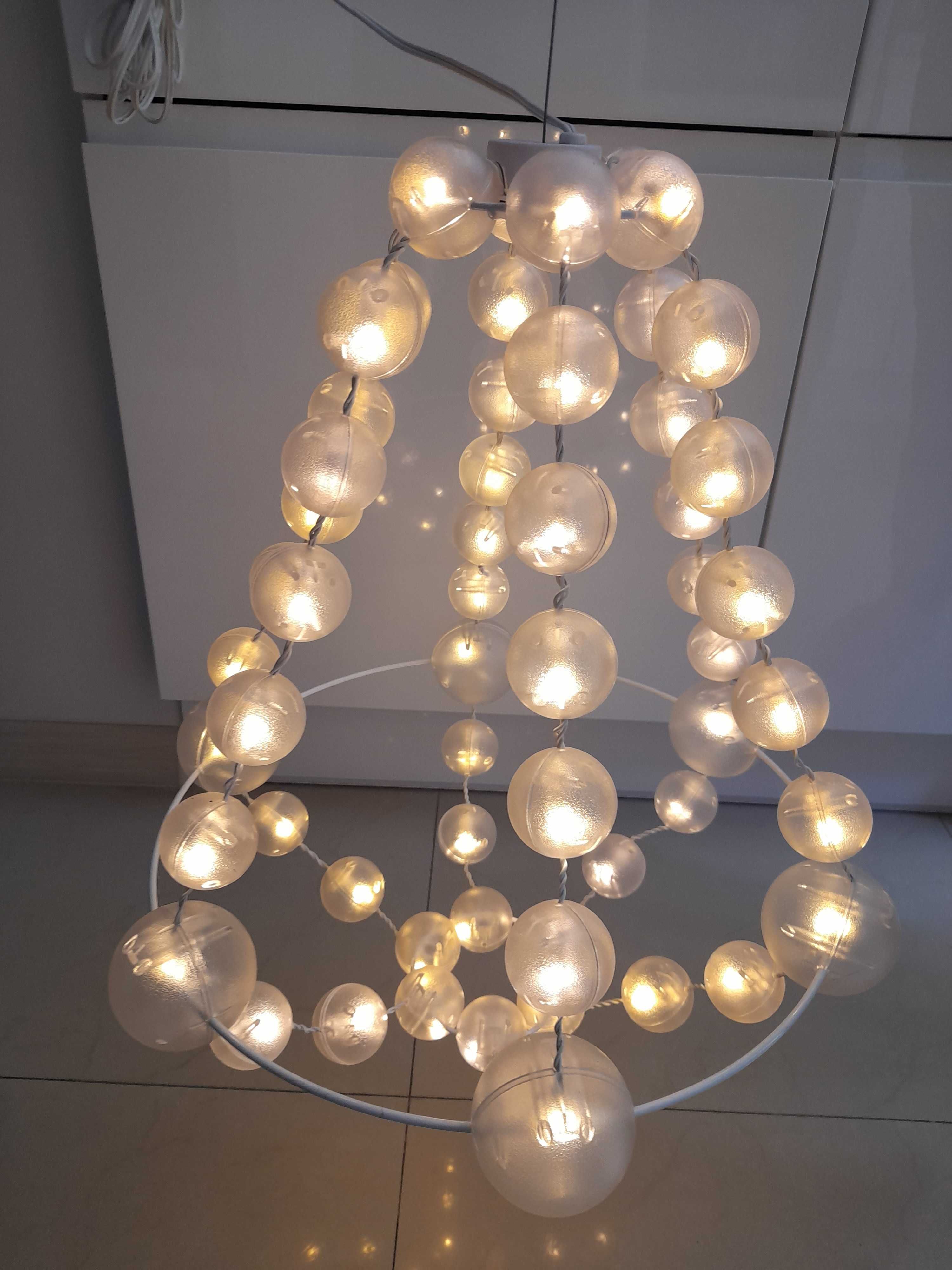 Lampa ozdobna białe kulki IKEA
