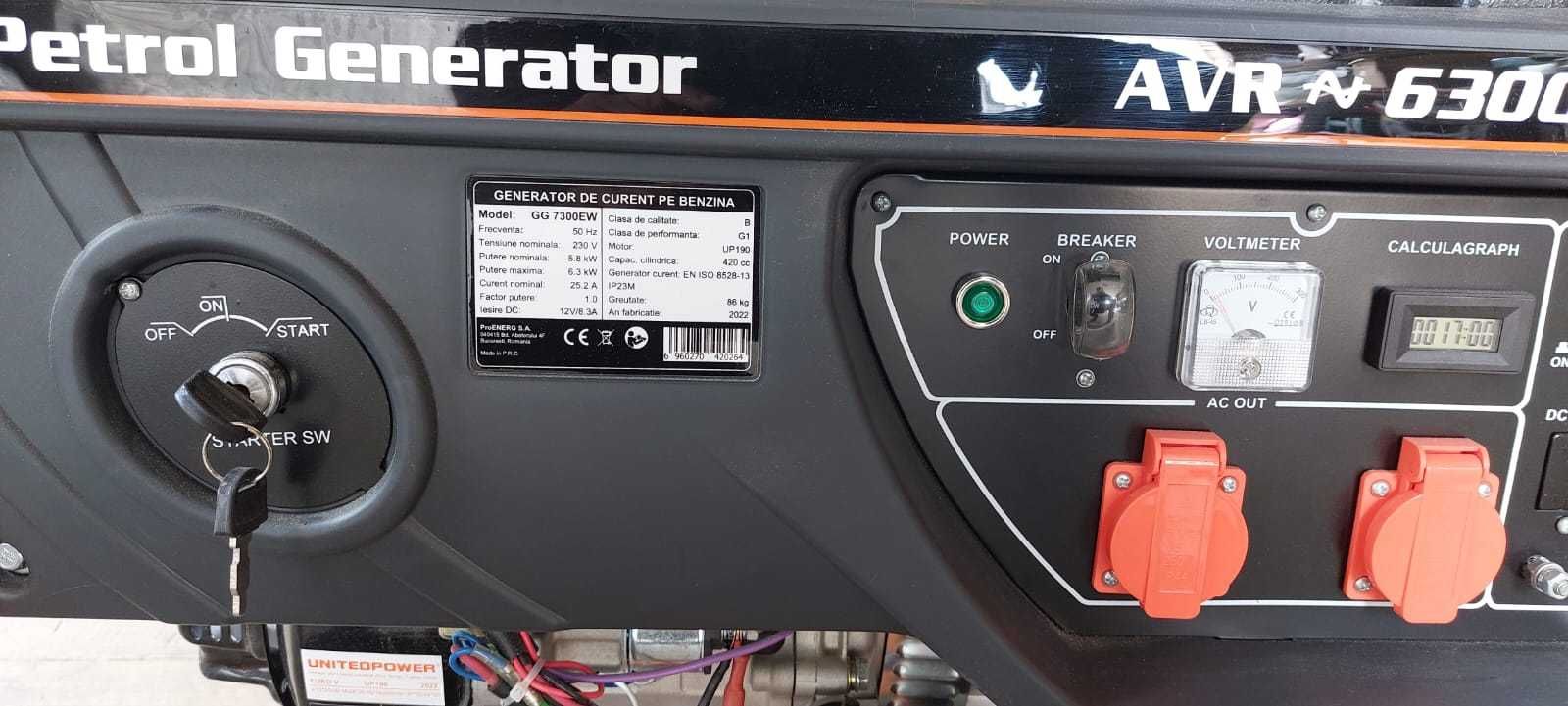 Продам бензиновий генератор Stager GG6300 EW