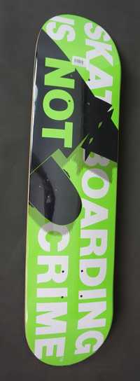 Blat Deck Skateboarding is not a Crime 7,6. -NEW-