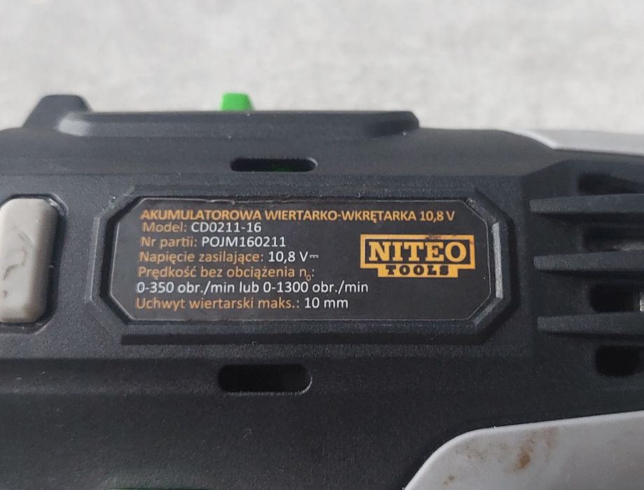 Wiertarko-wkrętarka 12V NiteoTools