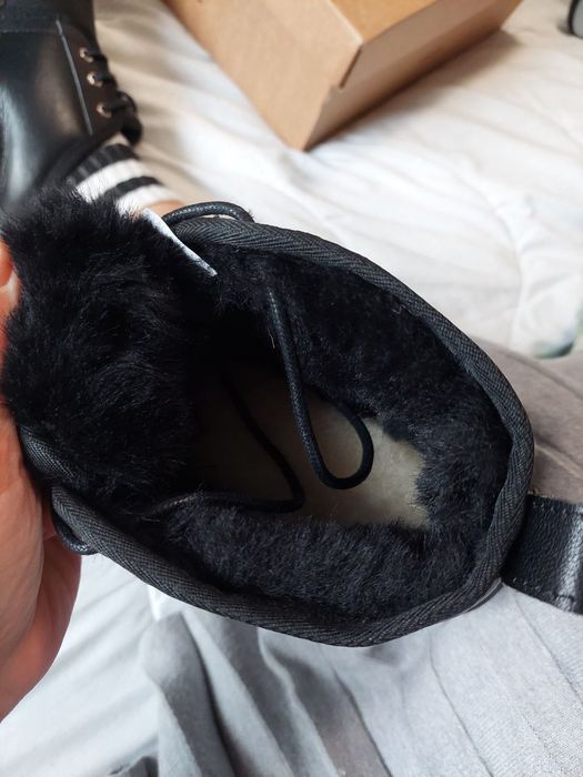 Угги Мужские UGG Neumel Leather Black (Кожа)