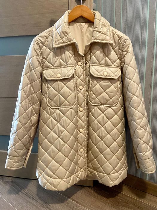 Стёганая демисезонная куртка рубашка