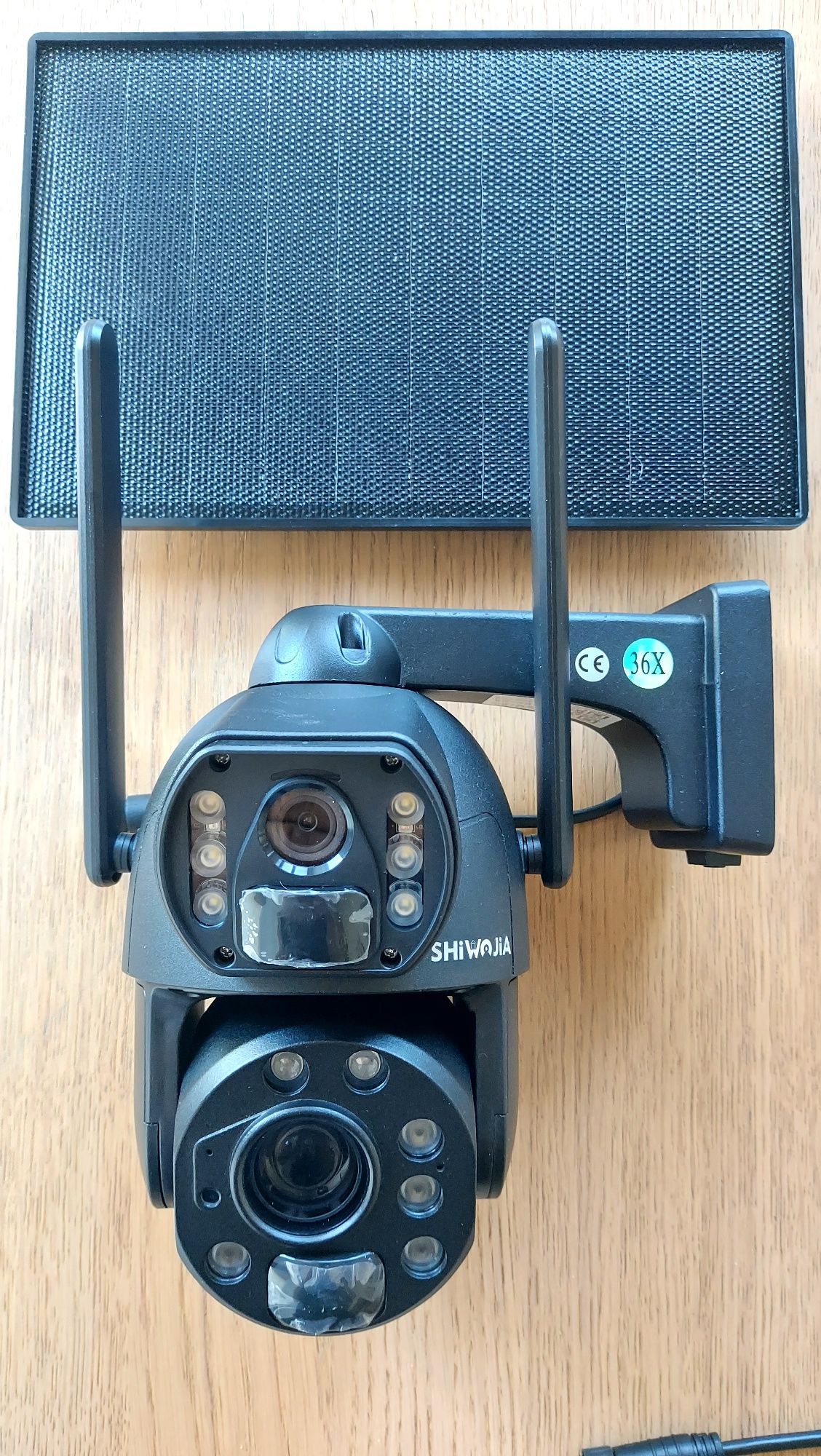 Kamera Solarna WiFi 8Mp 36X Zoom optyczny 2xObiektyw+KartaSD128GB 4K