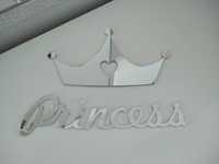 Lustro akrylowe korona napis Princess