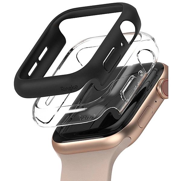 2x Nakładka Ringke Slim do Apple Watch 4 / 5 / 6 / Se (40 mm) Clear &