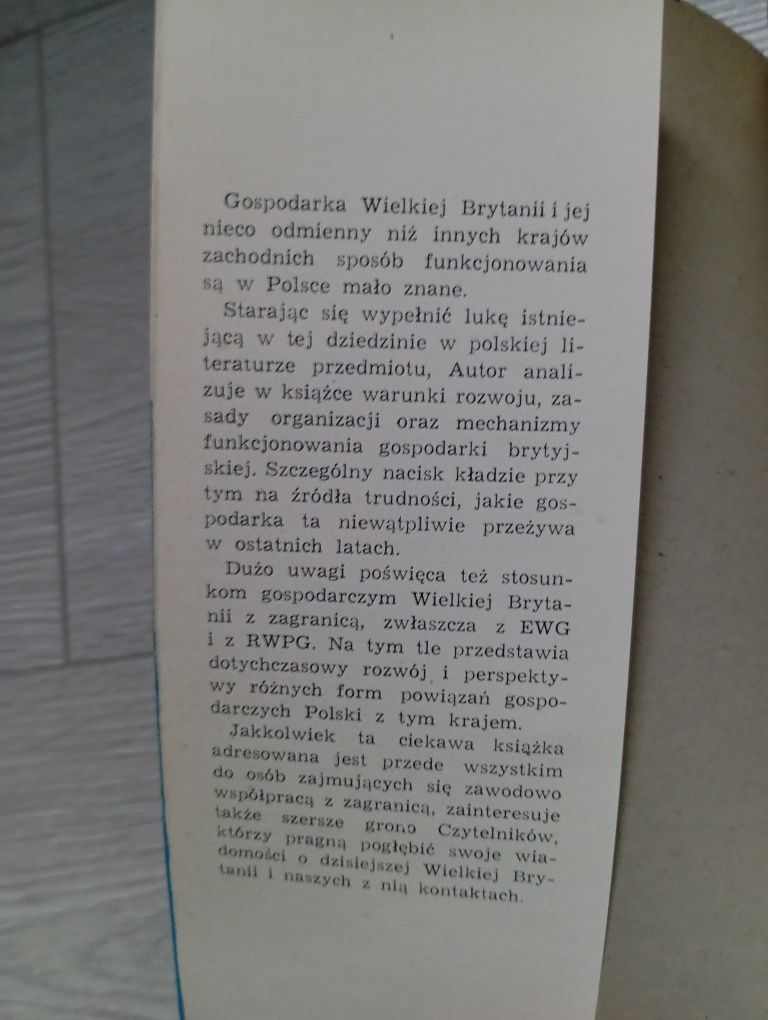 Lucjan Ciamaga - Polska Wielka Brytania Gospodarka Stosunki Ekonomiczn