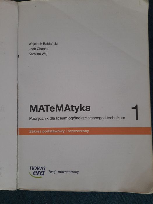 Matematyka 1 Nowa Era