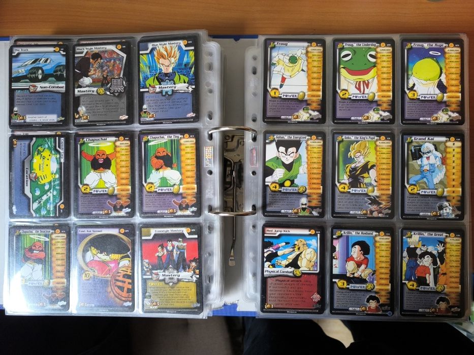 Karty Dragon Ball Z CCG SCORE niemal kompletna World Games saga 1-201