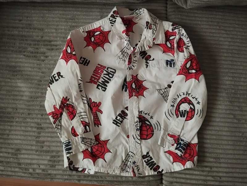 Koszula Spider-Man Marvel jak nowa r.104 chłopiec