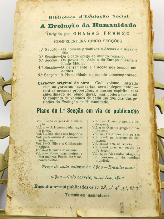 Livro "O Génio Grego e o Politeísmo", de Chagas Franco