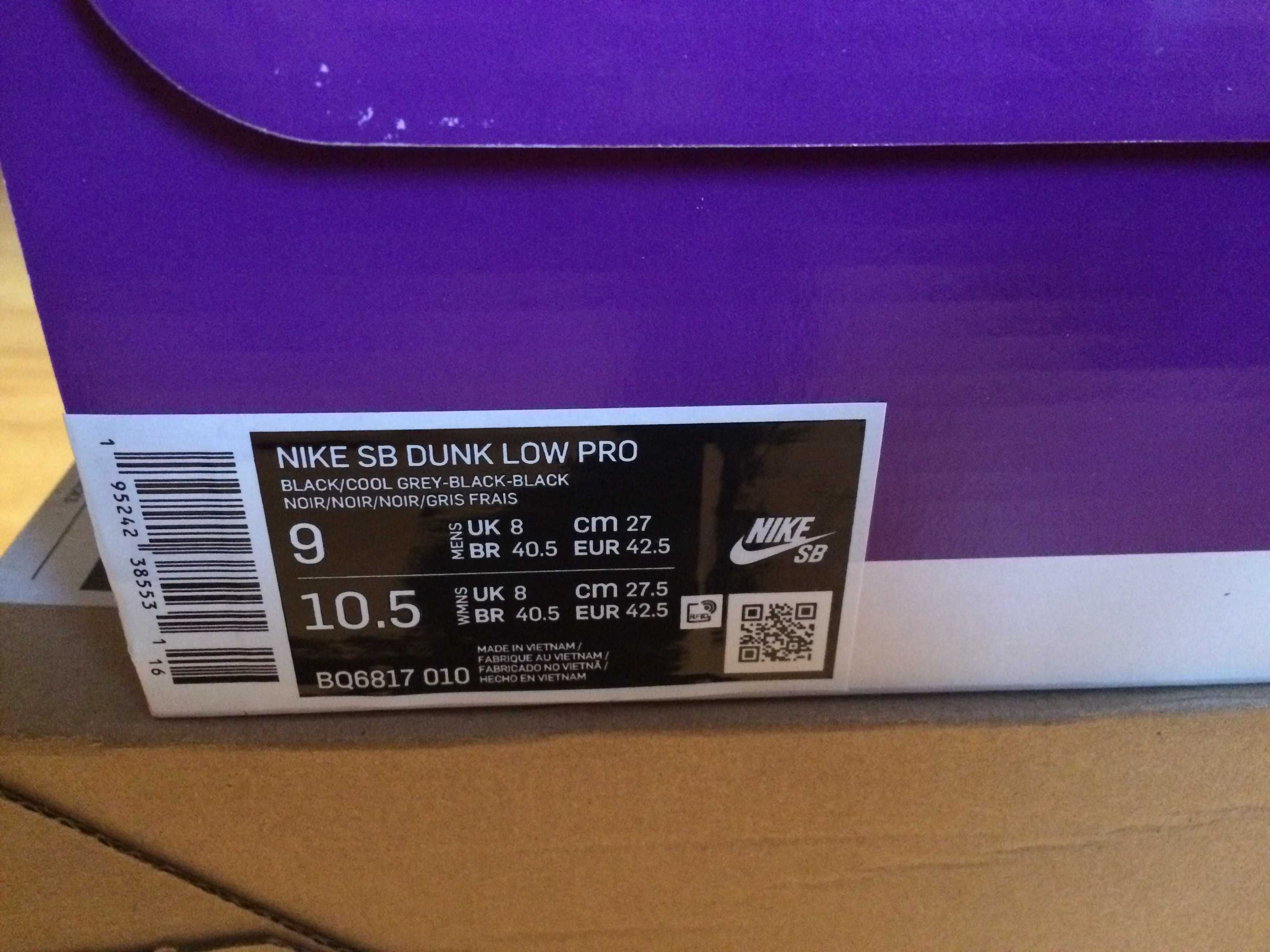 Nowe Nike Dunk Low Pro Fog r.42,5 (9 US)