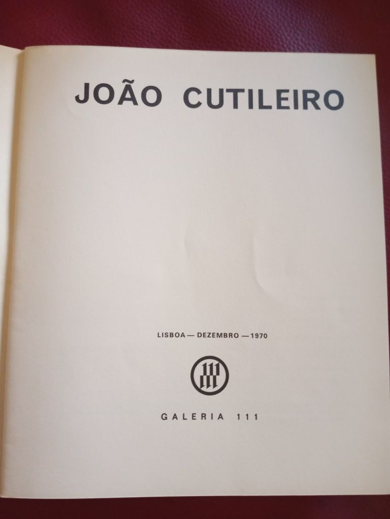 João Cutileiro catálogo da exposição na Galeria 111-dezembro 1970