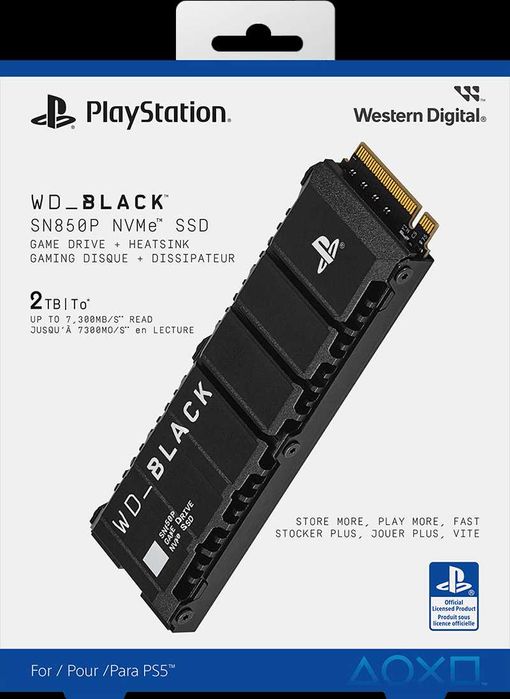SSD WD Black SN850P NVMe 2TB para PS5
