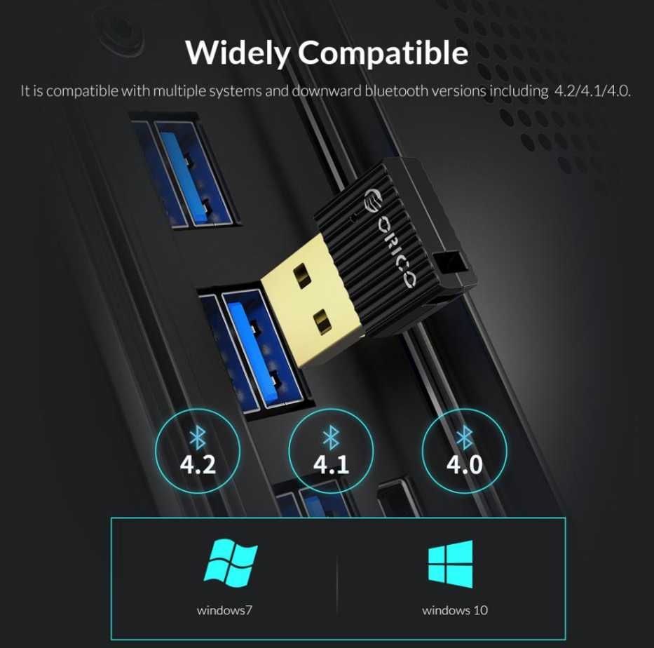 Bluetooth 5.0 USB адаптер ORICO BTA-508 с поддержкой AptX блютуз