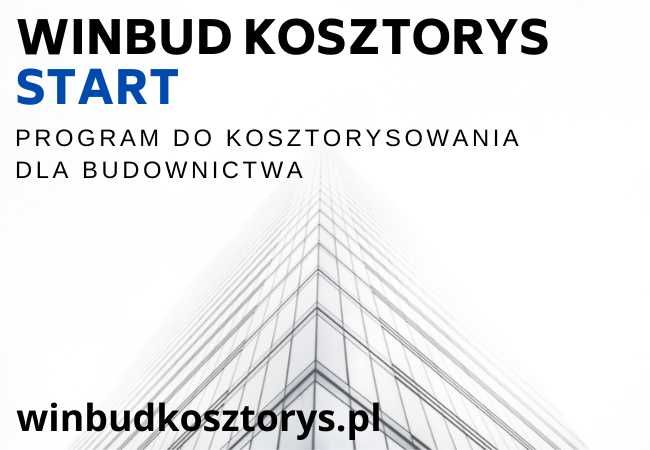 Program do kosztorysowania WINBUD Start