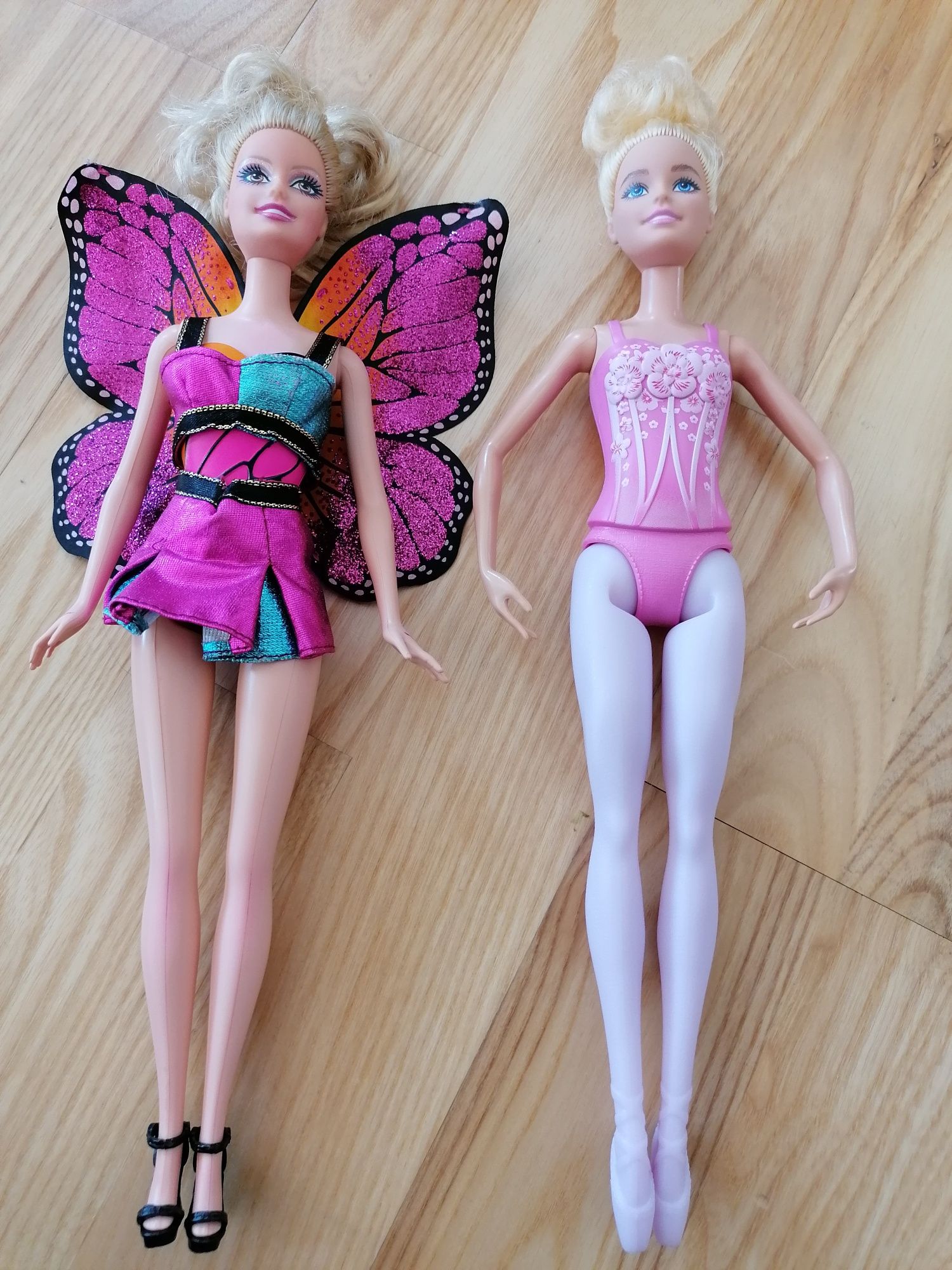Lalki barbie motyl i baletnica