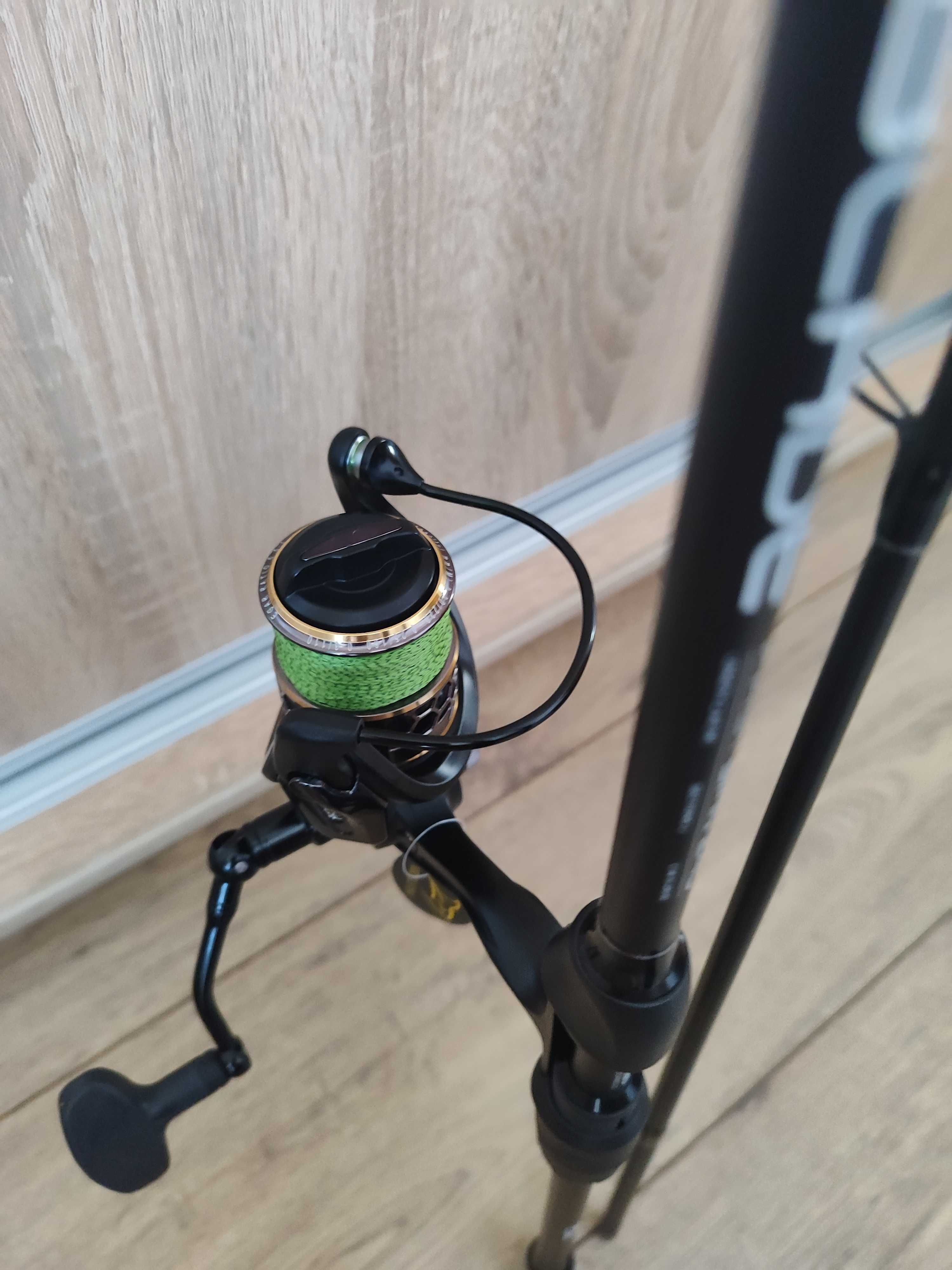 Wędka SPINING FL Blade Fast 2,4m 5-25g Kołowrotek+Plecionka