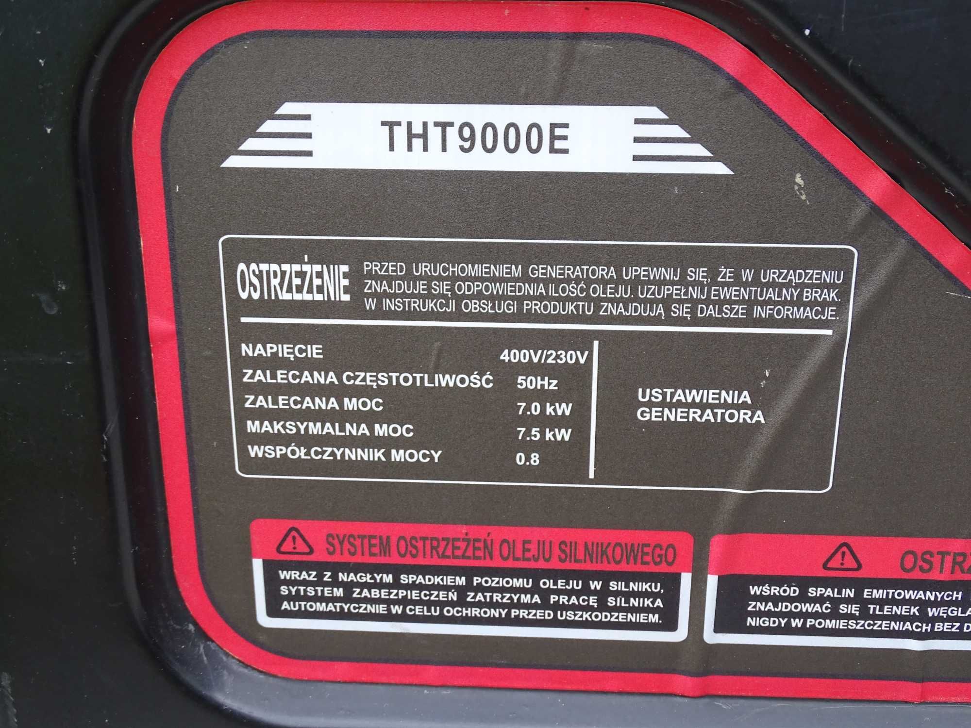 Agregat prądotwórczy 400/230 V* 7,5 KW* Stan bardzo dobry* faktura VAT