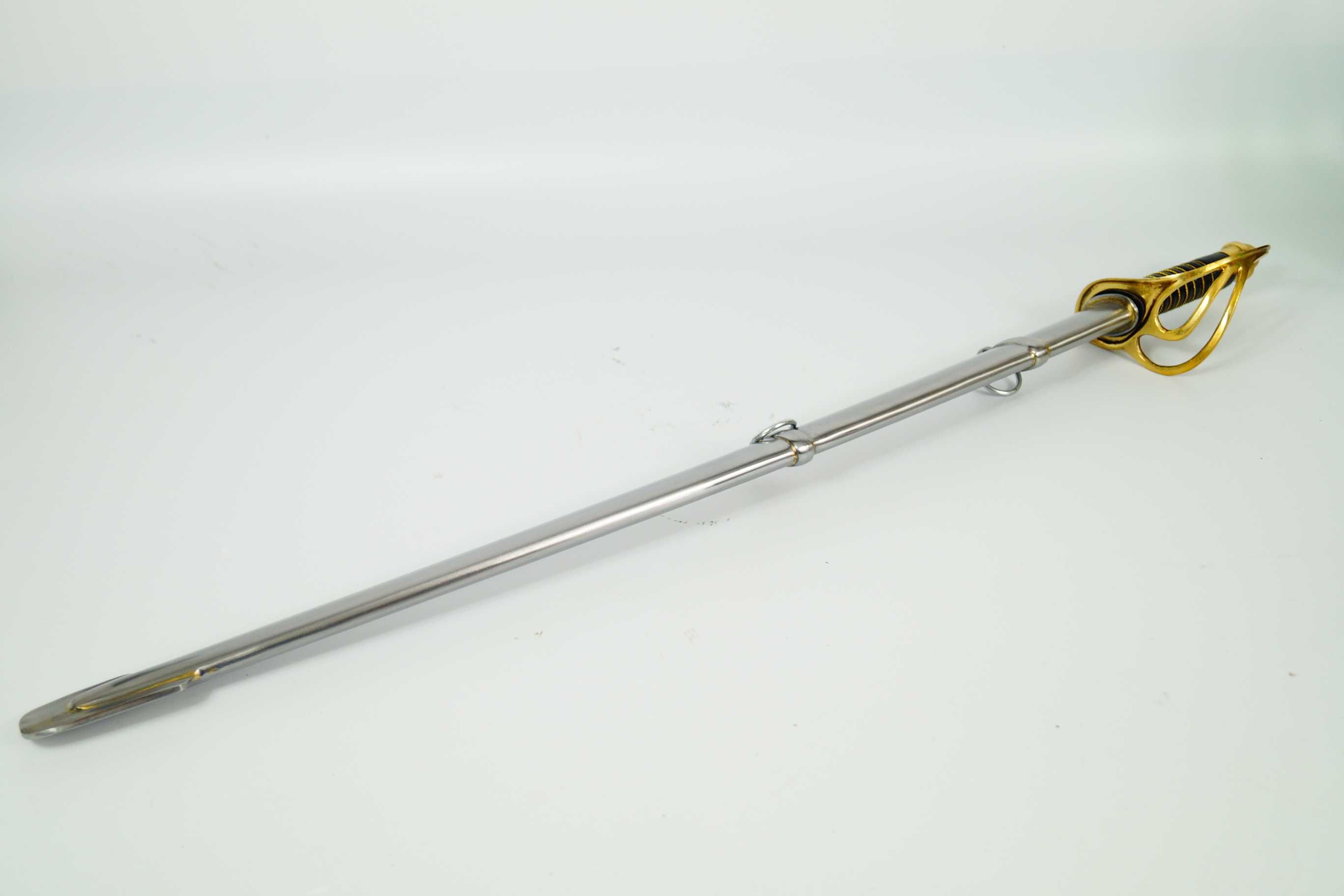 Kawaleria Francuska szabla z pochwą dekoracyjna masywna 72 cm