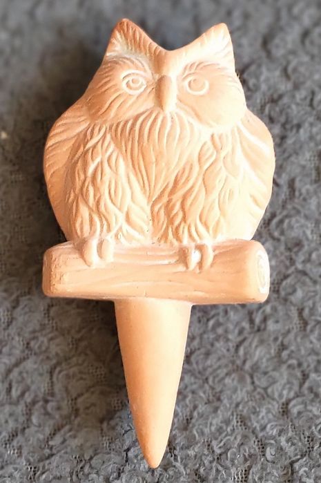 Ceramiczna figurka ptaka sowa do nawadniania