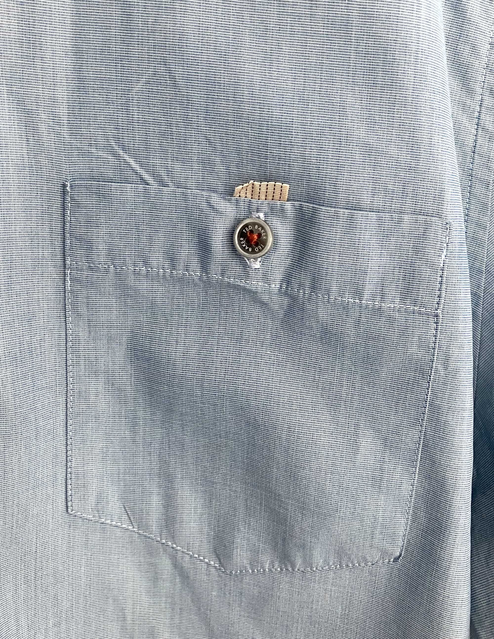Ted Baker błękitna koszula męska bawełniana premium