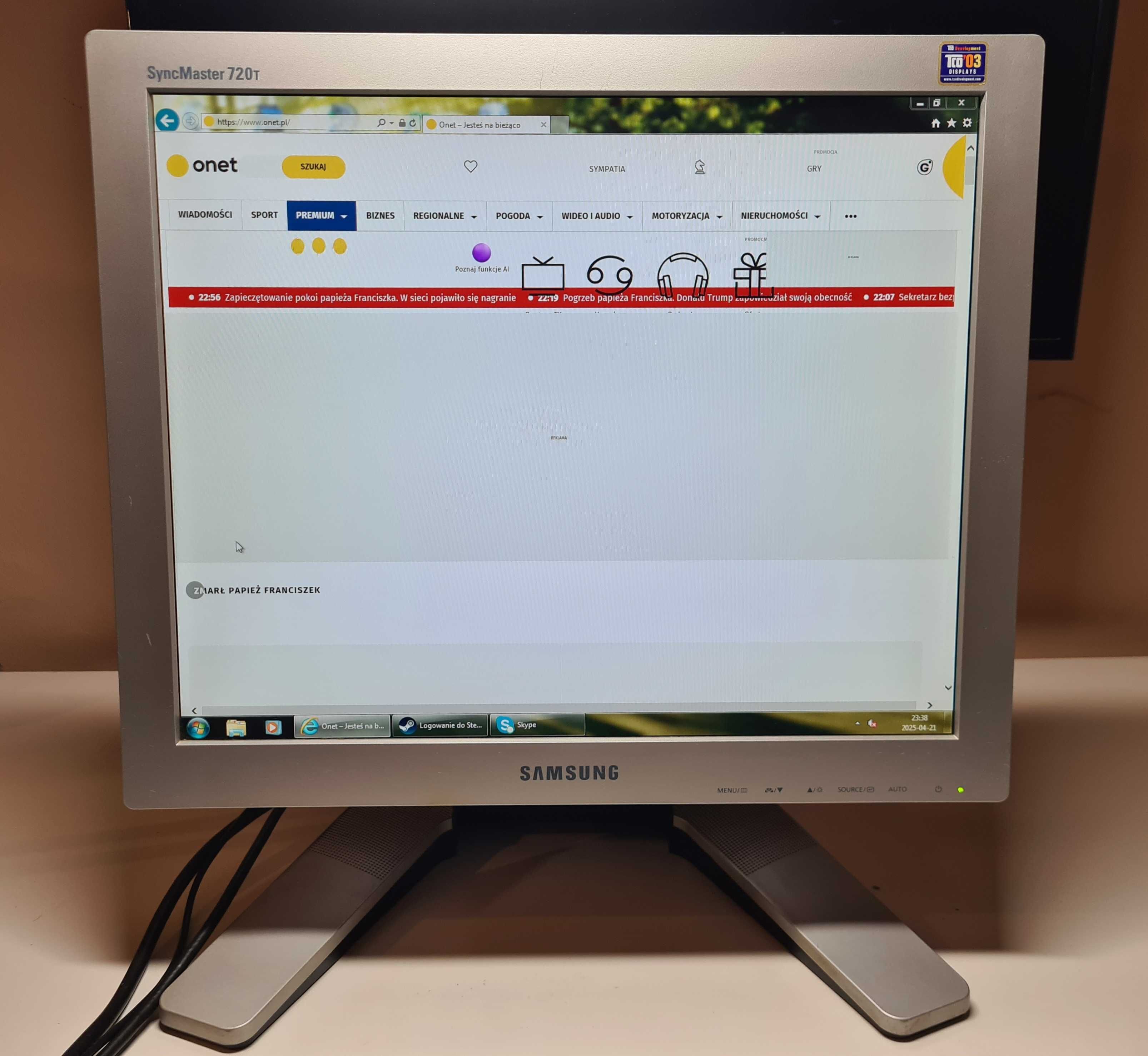 Monitor 17'' Samsung SyncMaster 720T